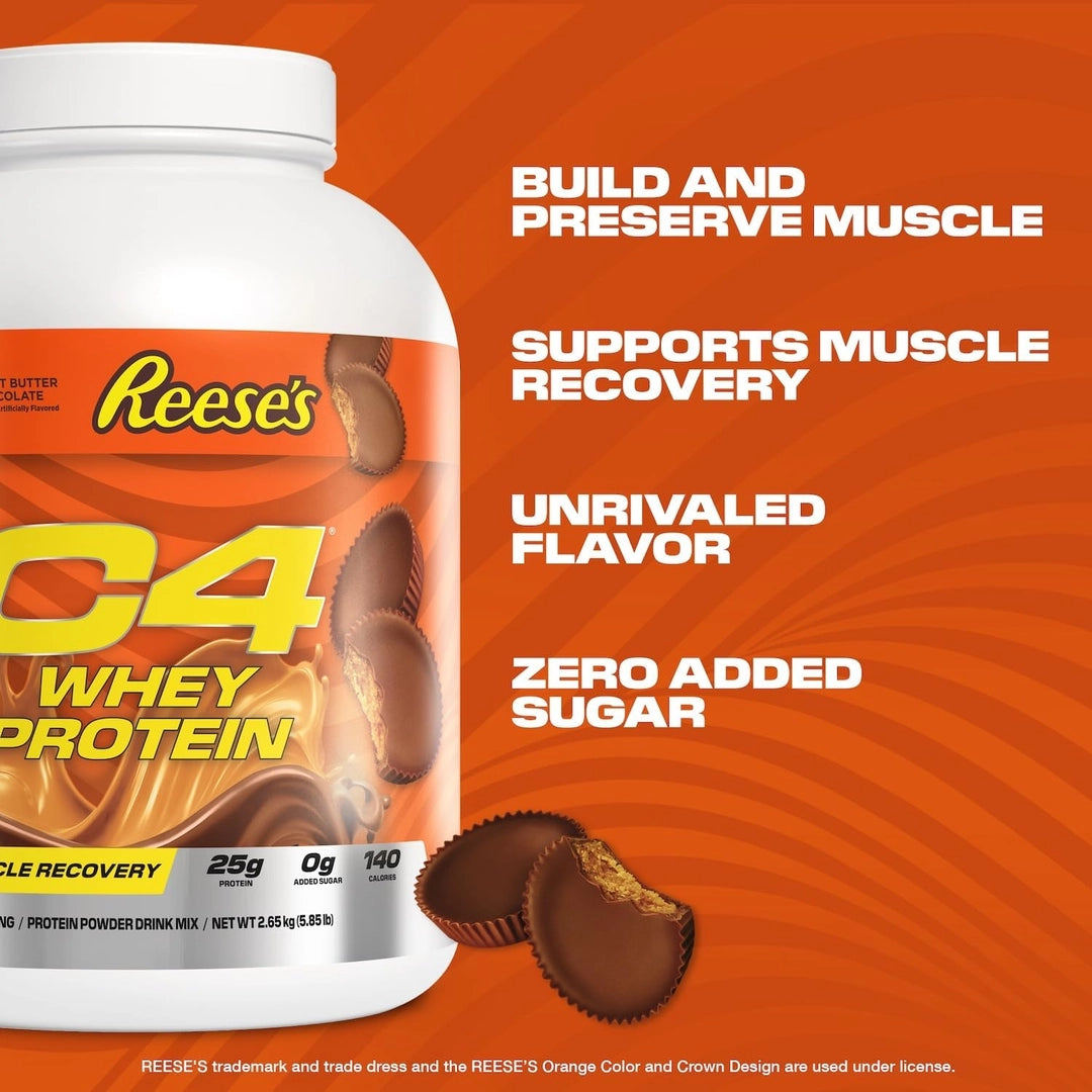 C4 / Cellucor, C4® Whey Protein, Reese's Peanut Butter & Chocolate , 5.85 lb (2.65 kg)