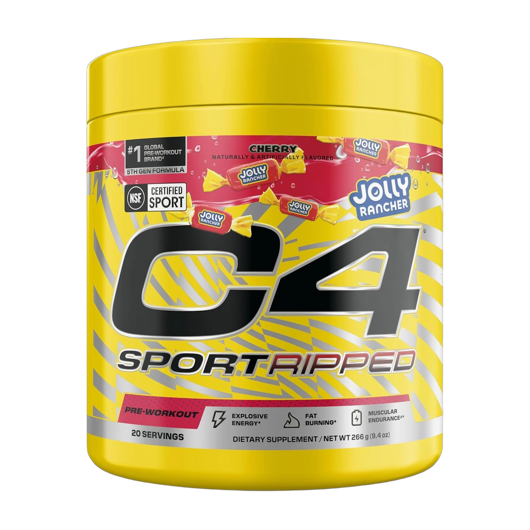 C4 / Cellucor, C4® Sport Ripped, Pre-Workout, Jolly Rancher Cherry, 9.4 oz (266 g)