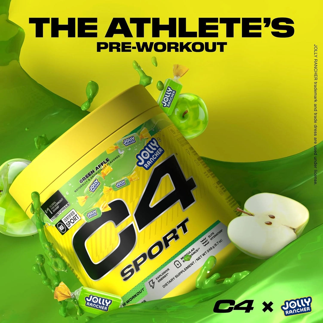 C4 / Cellucor, C4® Sport, Pre-Workout, Jolly Rancher Green Apple, 8.7 oz (248 g)