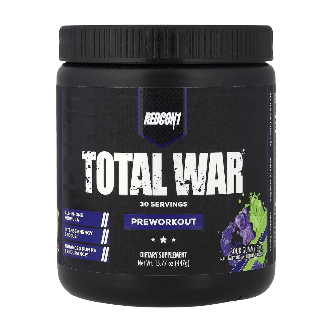Redcon1, Total War®, Pre-Workout, Sour Gummy Bear, 15.77 oz (447 g)