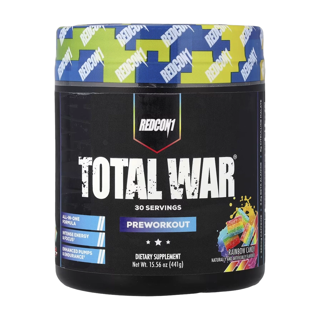 Redcon1, Total War®, Pre-Workout, Rainbow Candy, 15.56 oz (441 g)