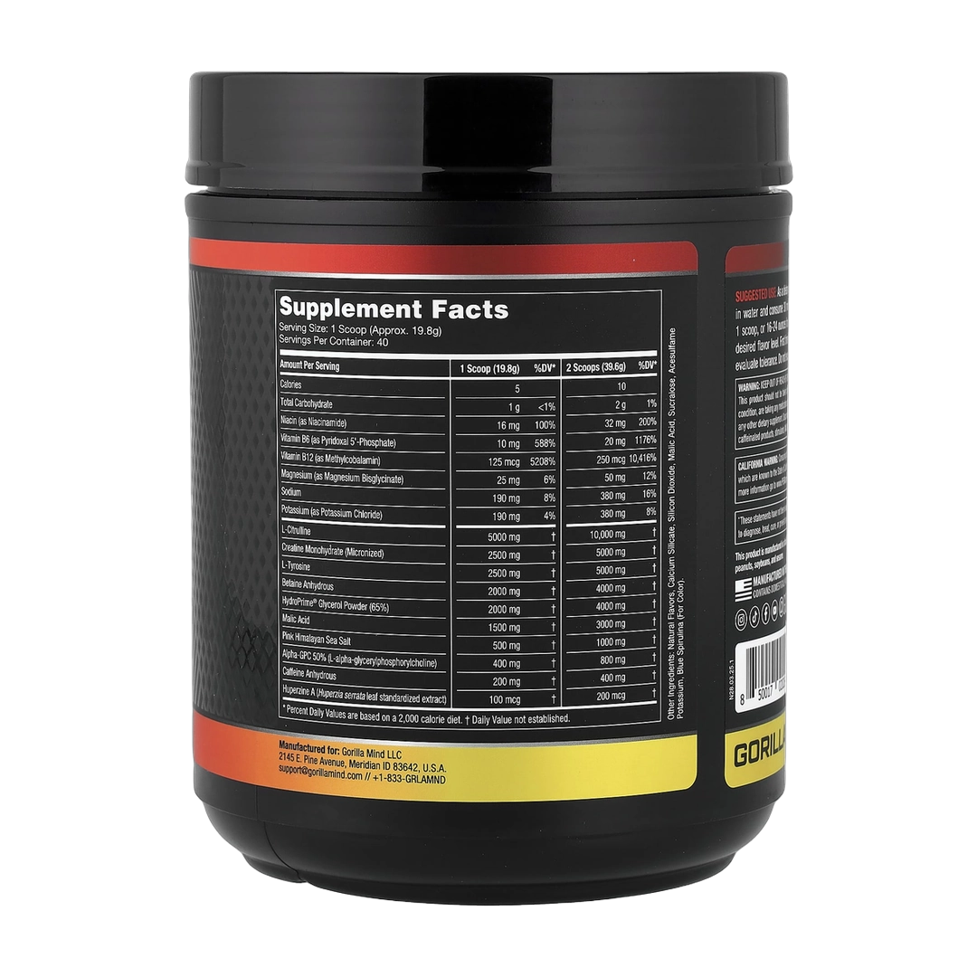 Gorilla Mind, Mode®, Pre-Workout Formula, Bombsicle, 1.75 lb (792 g)