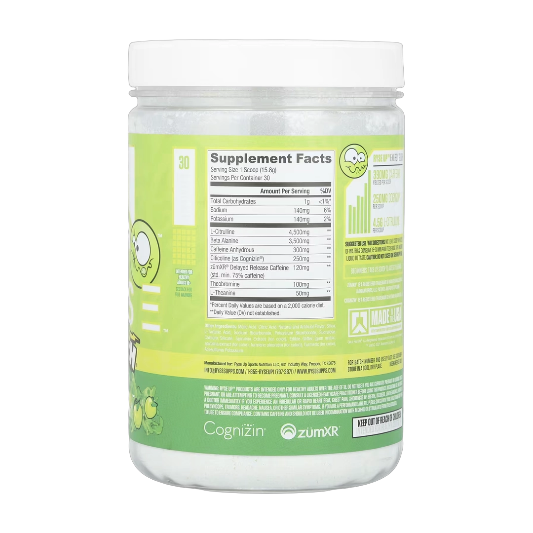 RYSE, Loaded Pre, Sour Punch® Sour Green Apple, 16.7 oz (474 g)