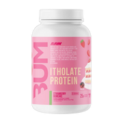 Raw Nutrition, Bum, Itholate® Protein, Strawberry Bumcake, 27.34 oz (775 g)