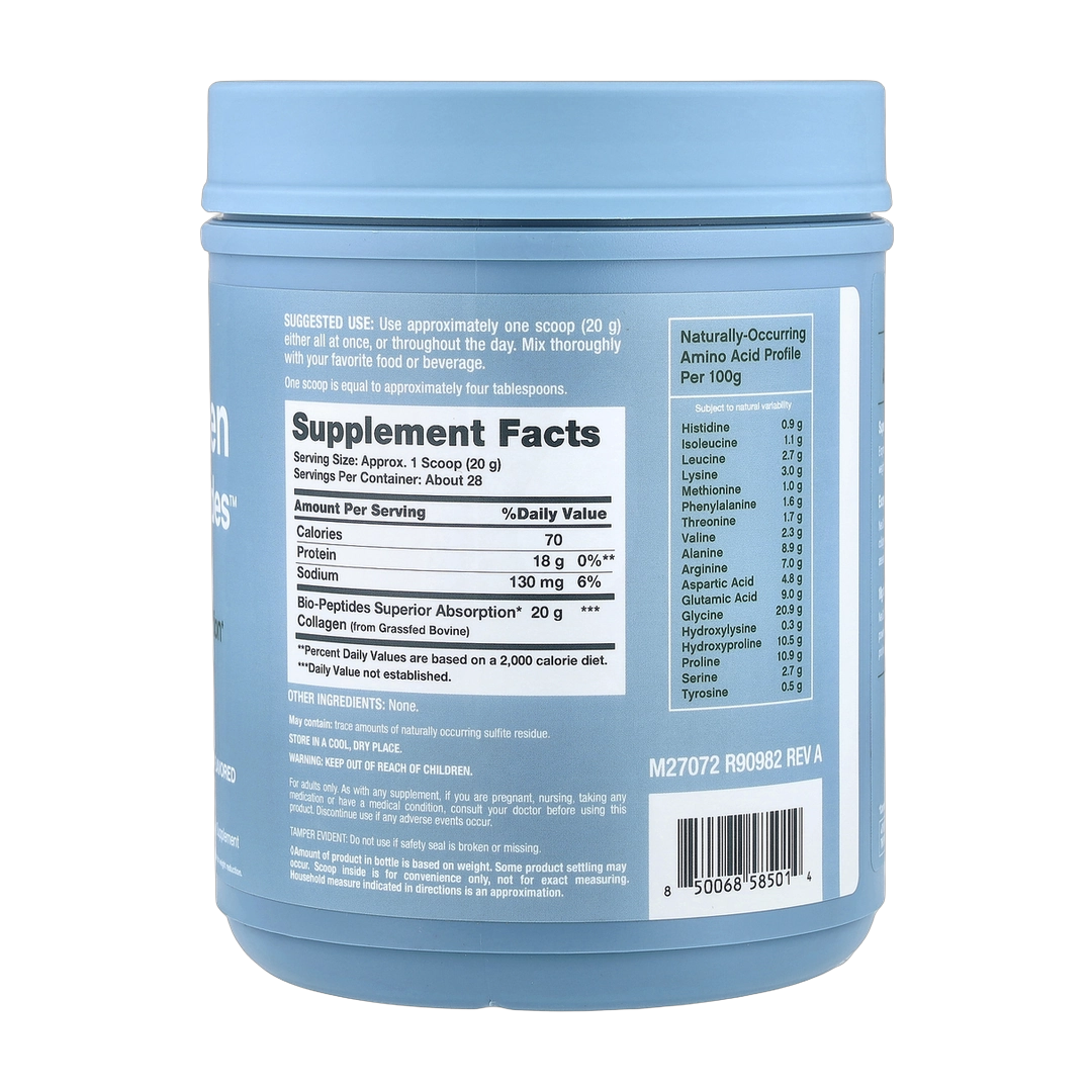 NeoCell, Collagen Bio-Peptides™ Protein, Unflavored, 20 oz (567 g)