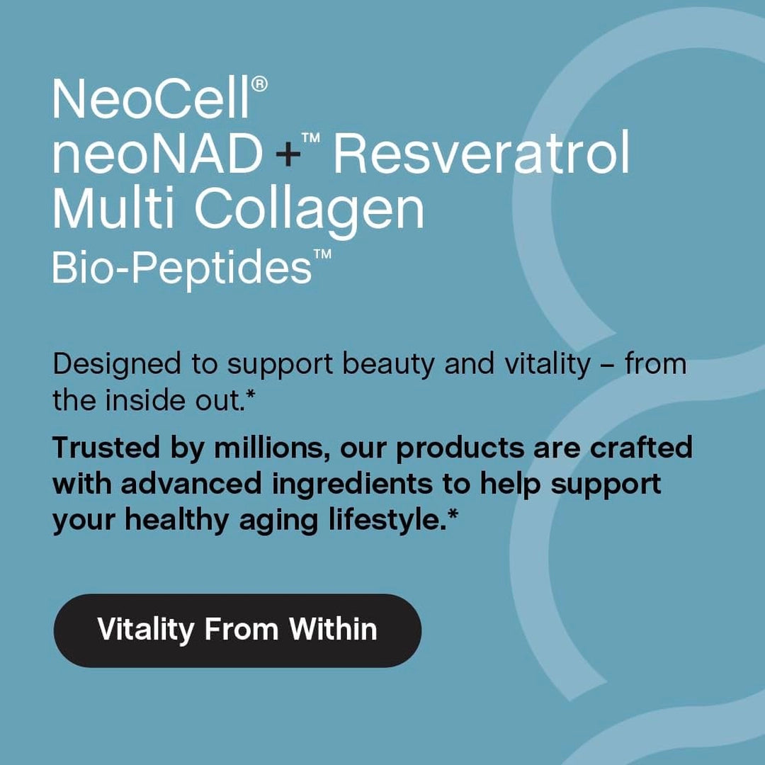 NeoCell, neoNad+™ Resveratrol, Multi Collagen Bio-Peptides™, 60 Rapid Release Capsules