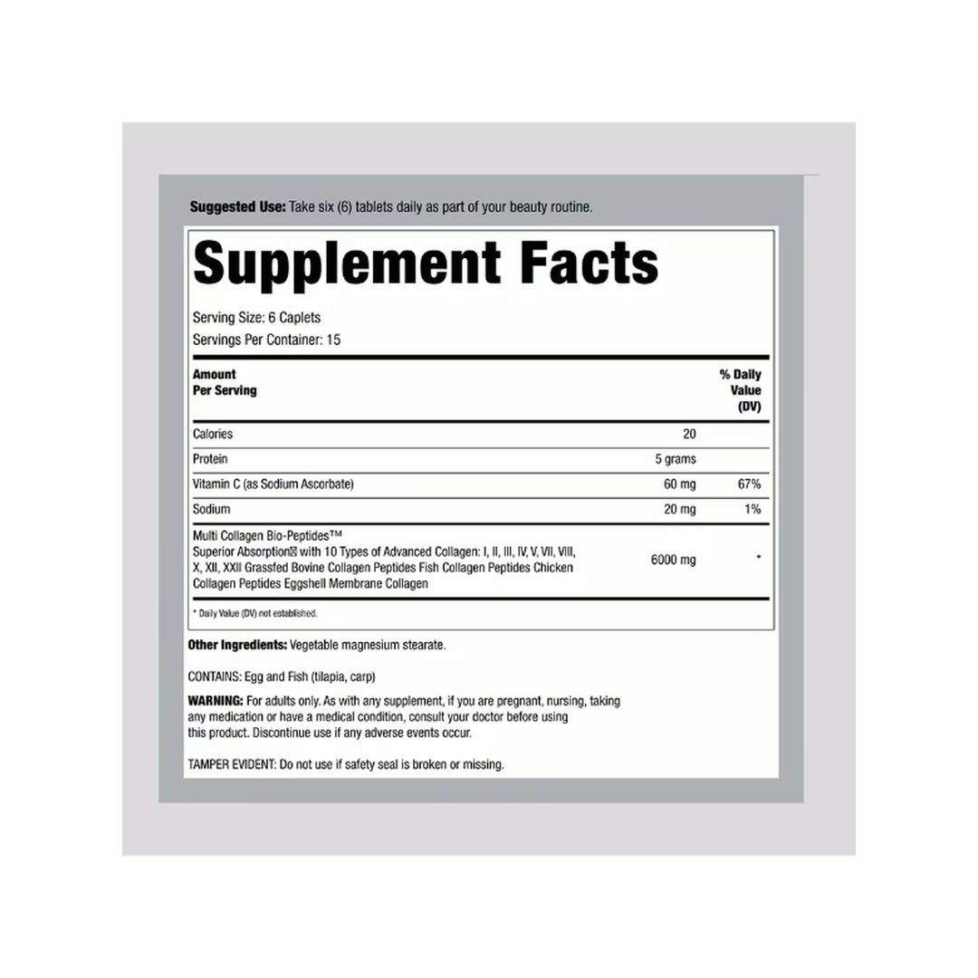 NeoCell, Multi Collagen Bio-Peptides™ Protein, 90 Caplets