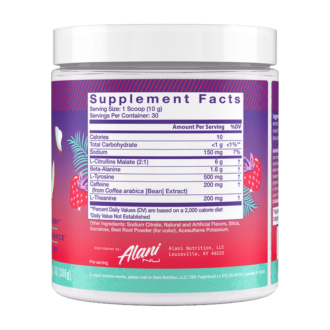 Alani Nu, Pre-Workout, Hawaiian Shaved Ice, 10.7 oz (306 g)