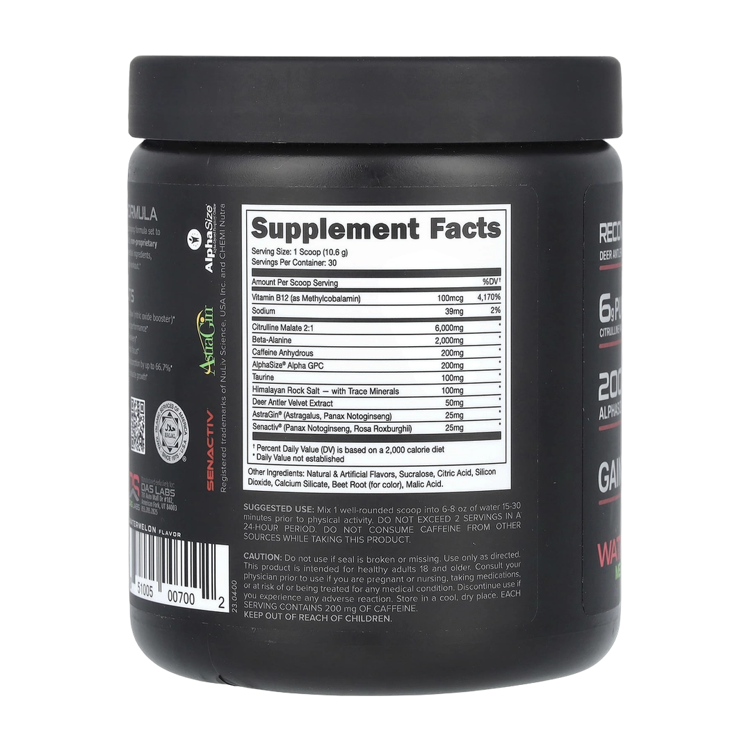 Bucked Up, Pre-Workout, Watermelon, 11.2 oz (318 g)