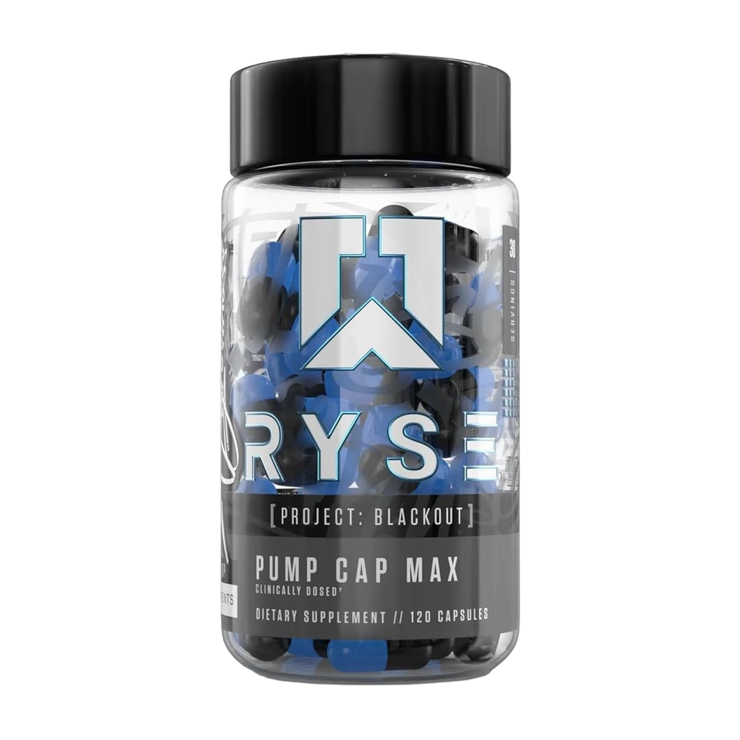 RYSE, Blackout Pump Cap Max Food Supplement, 120 Capsules, Stimulant Free