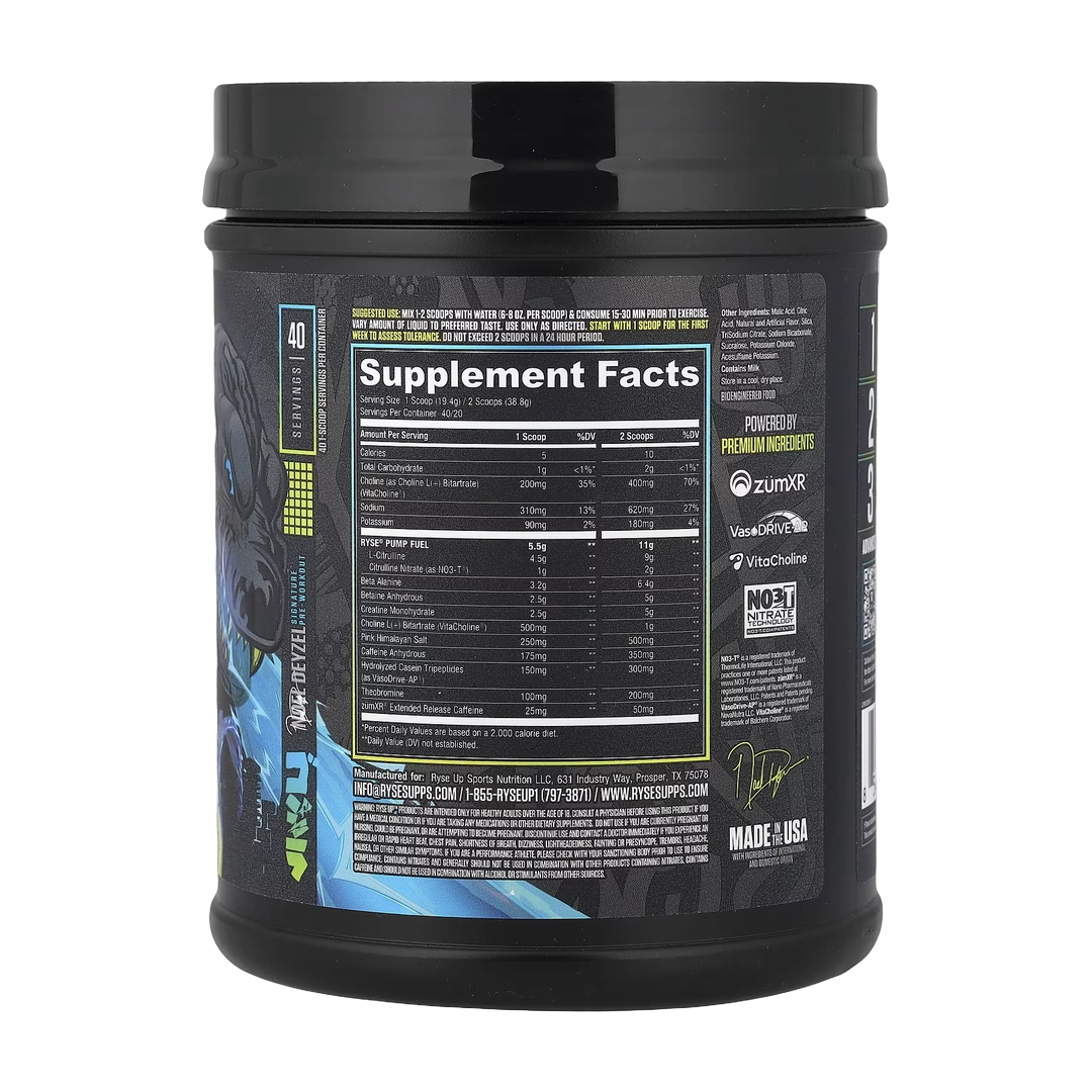 RYSE, Godzilla, Pre-Workout, Monsterberry Lime, 1.74 lbs (776 g)