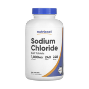 Nutricost, Sodium Chloride, 1,000 mg, 240 Tablets front packaging view