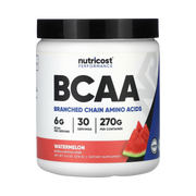 Nutricost, Performance, BCAA, Watermelon, 9.5 oz, 270 g front packaging view