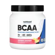 Nutricost, Performance, BCAA, Raspberry Lemonade, 1.5 lb, 660 g front packaging view