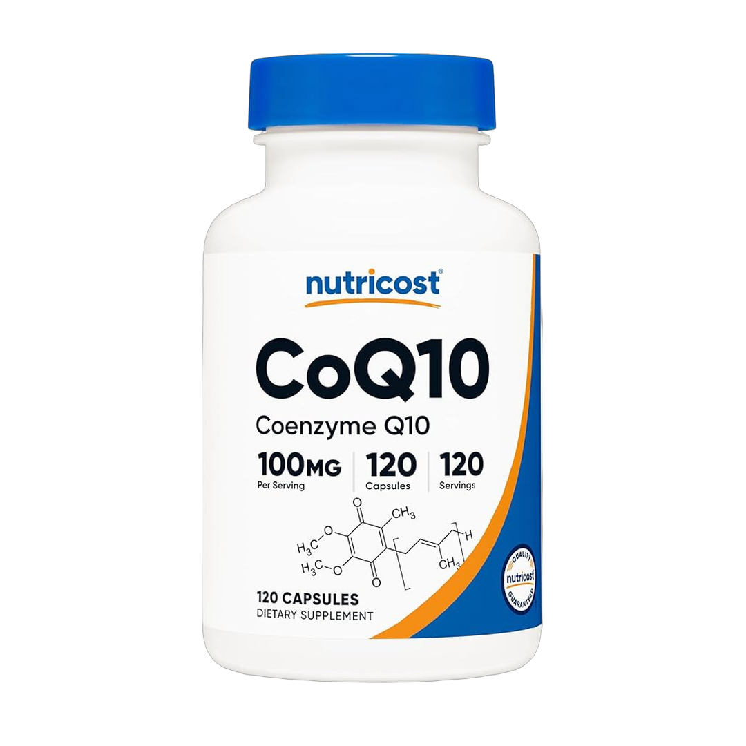 Nutricost, CoQ10, 200mg, 120 Capsules front packaging view