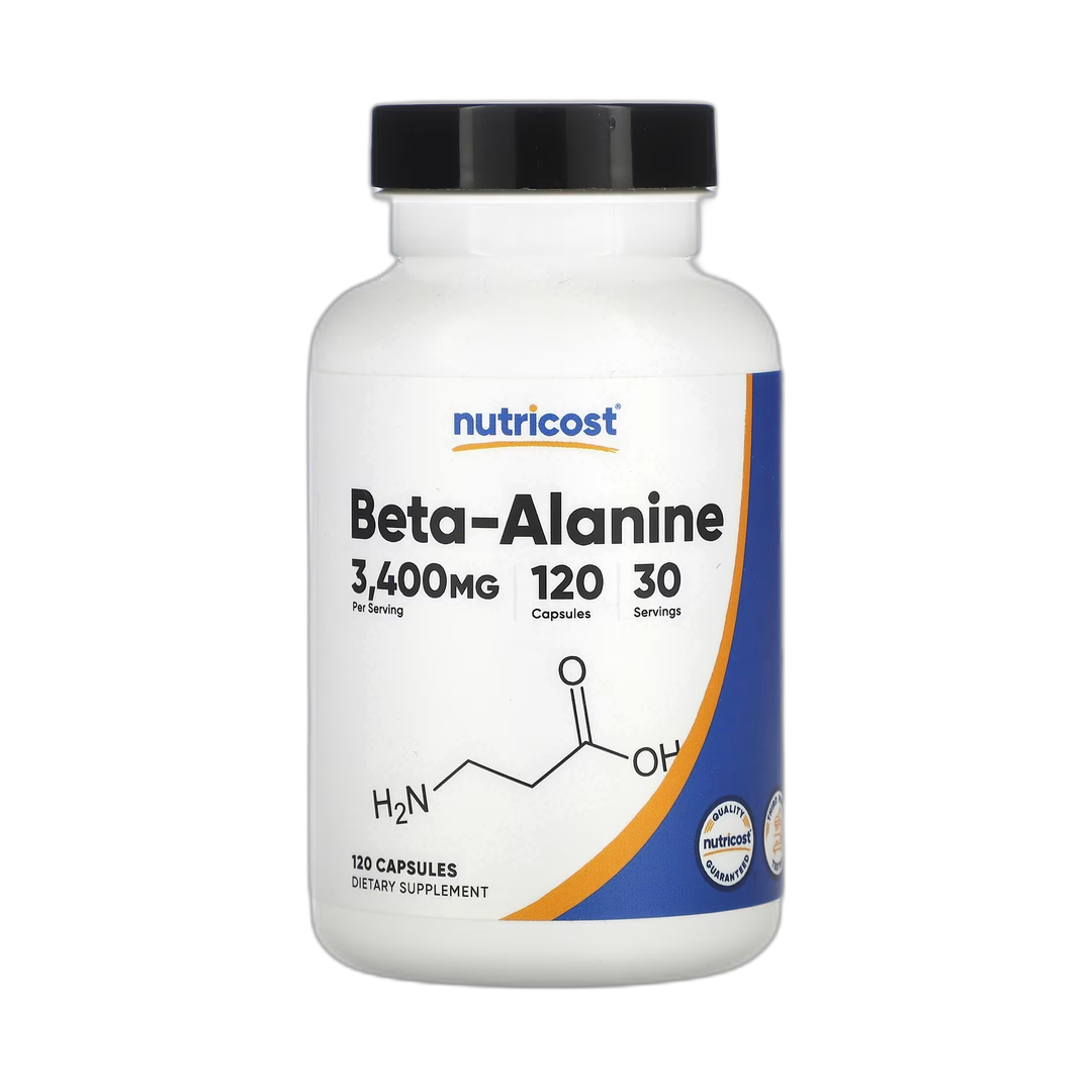 Nutricost, Beta-Alanine, 120 Capsules front packaging view