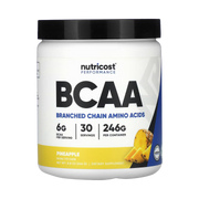 Nutricost, Performance, BCAA, Pineapple, 8.8 oz, 246 g front packaging view