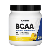 Nutricost, Performance, BCAA, Pineapple, 1.1 lb, 492 g front packaging view
