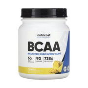 Nutricost, Performance, BCAA, Pineapple, 1.6 lb, 738 g front packaging view
