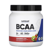 Nutricost, Performance, BCAA, Strawberry Kiwi, 1.2 lb, 540 g front packaging view