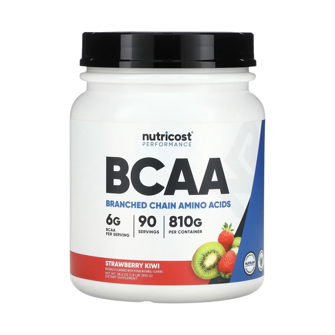 Nutricost, Performance, BCAA, Strawberry Kiwi, 1.8 lb, 810 g front packaging view