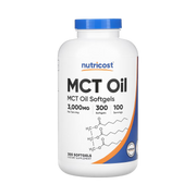 Nutricost, MCT Oil, 300 Softgels front packaging view
