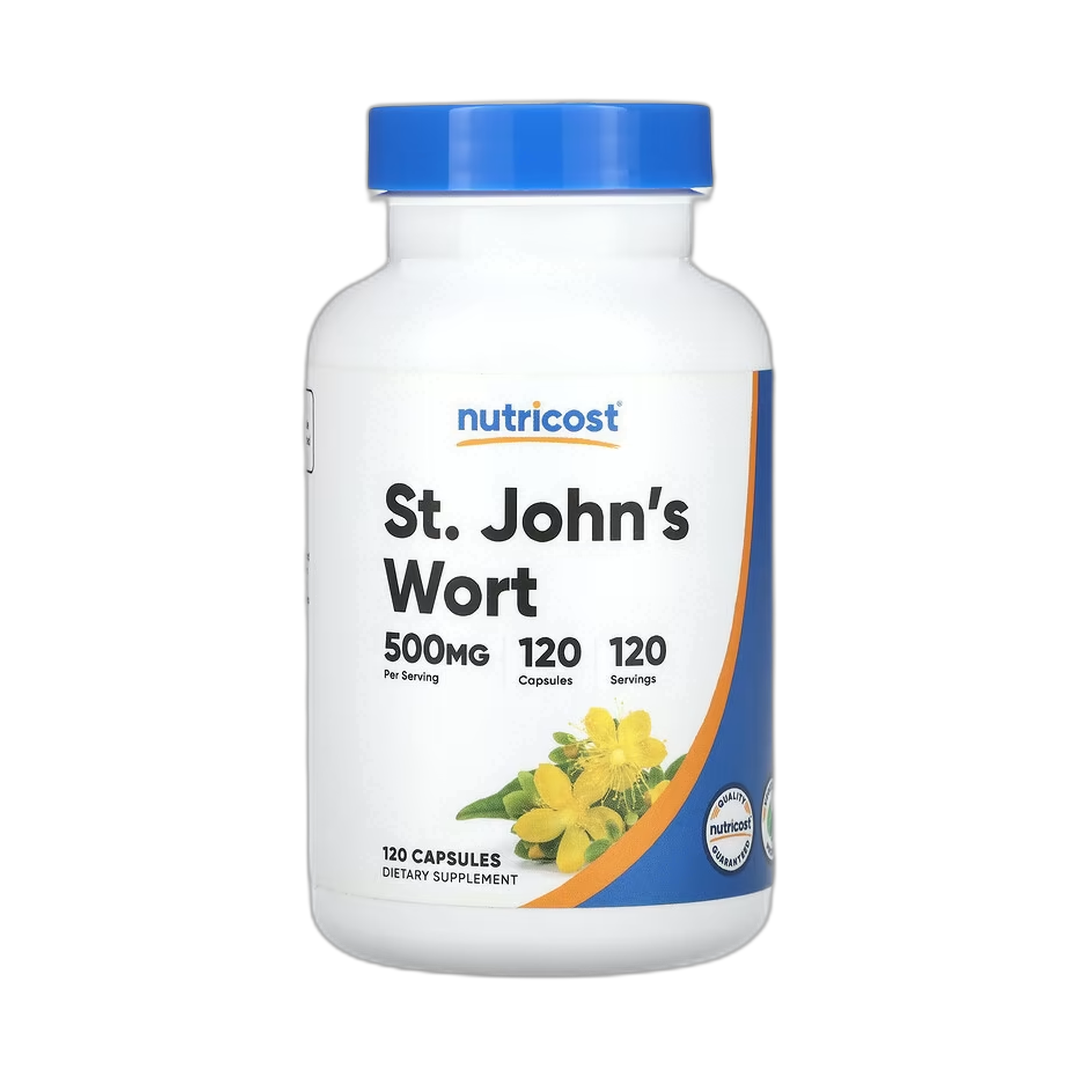 Nutricost, St. John's Wort, 500 mg , 120 Capsules front packaging view