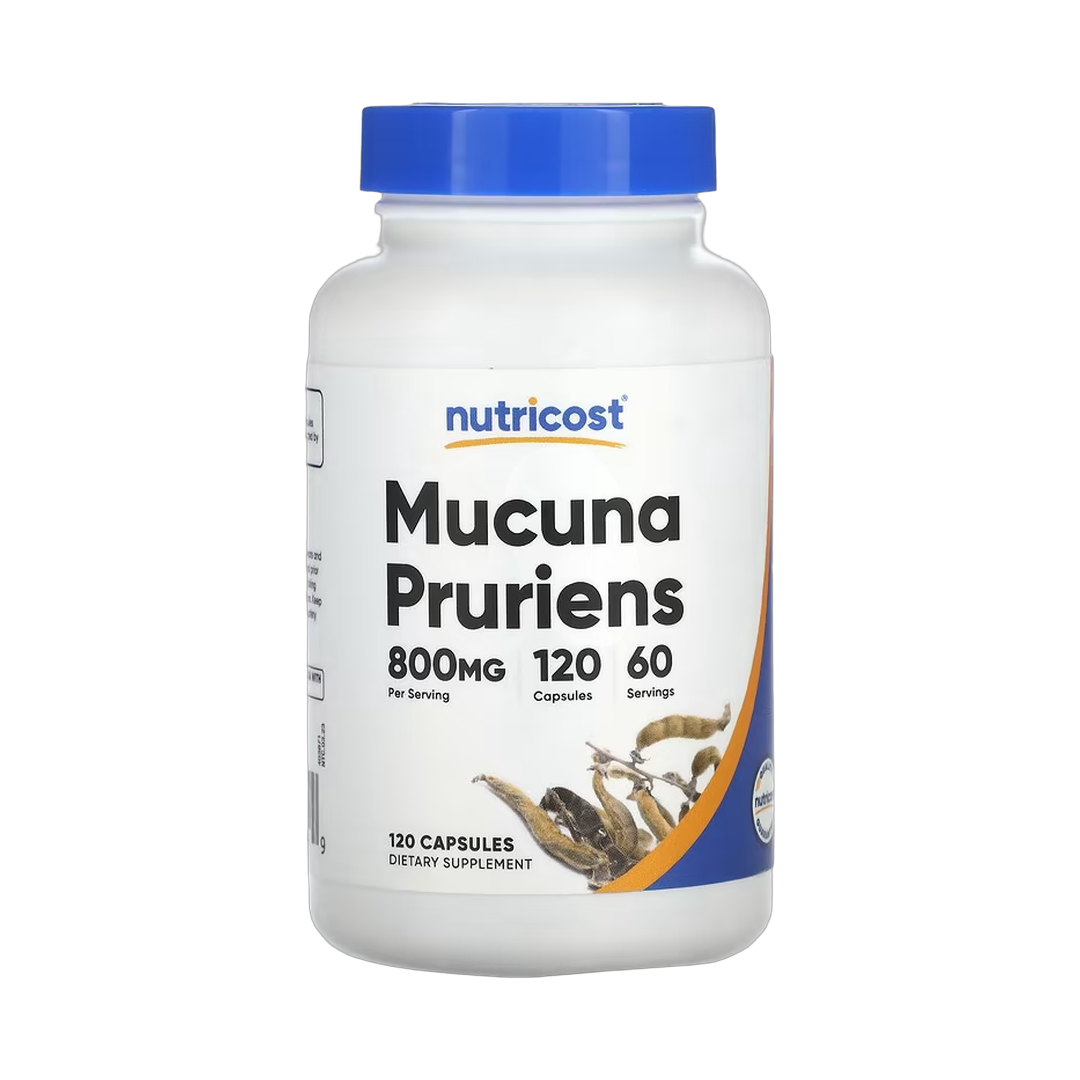 Nutricost, Mucuna Pruriens, 120 Capsules front packaging view