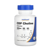 Nutricost, CDP Choline, Citicoline, 300 mg, 60 Capsules front packaging view