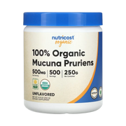 Nutricost, 100% Organic Mucuna Pruriens, Unflavored, 8.8 oz, 250 g front packaging view