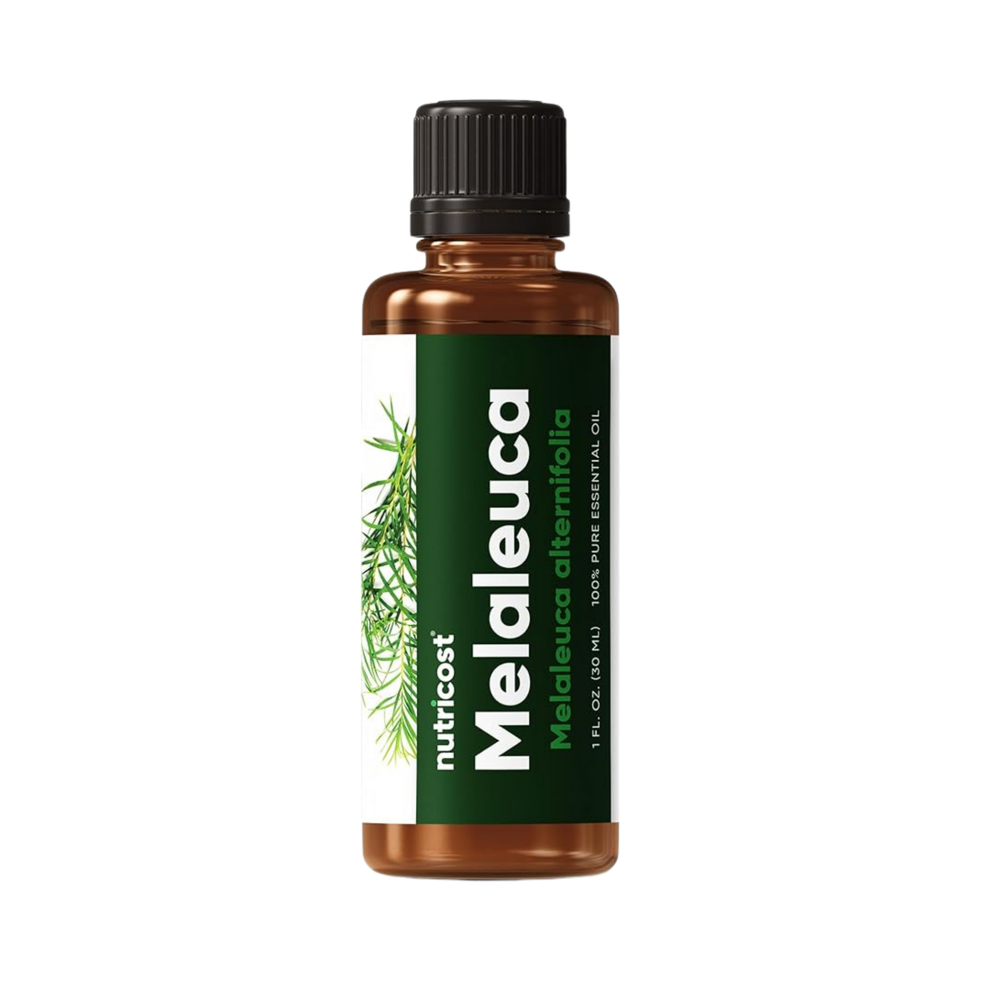 Nutricost, 100% Pure Essential Oil, Melaeuca Alternifolia, 1 fl oz, 30 ml front packaging view