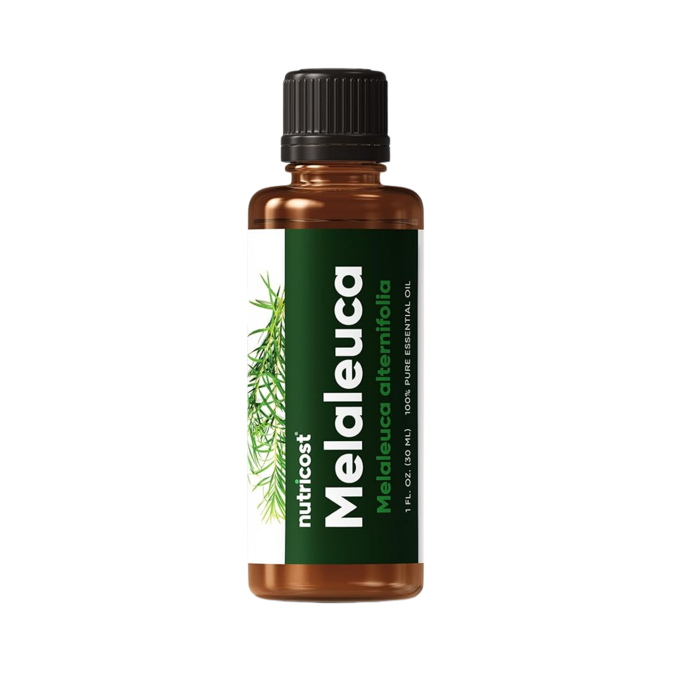 Nutricost, 100% Pure Essential Oil, Melaeuca Alternifolia, 1 fl oz, 30 ml front packaging view