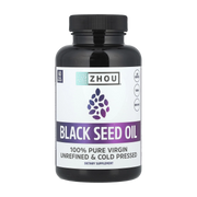 Zhou Nutrition, Black Seed Oil, 60 Veggie Capsules front packaging view