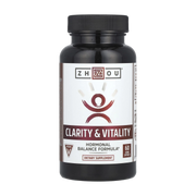 Zhou Nutrition, Clarity & Vitality, 50 mg, 60 Veggie Capsules front packaging view