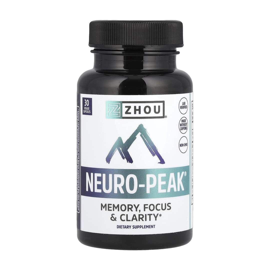Zhou Nutrition, Neuro-Peak, 30 Veggie Capsules front packaging view