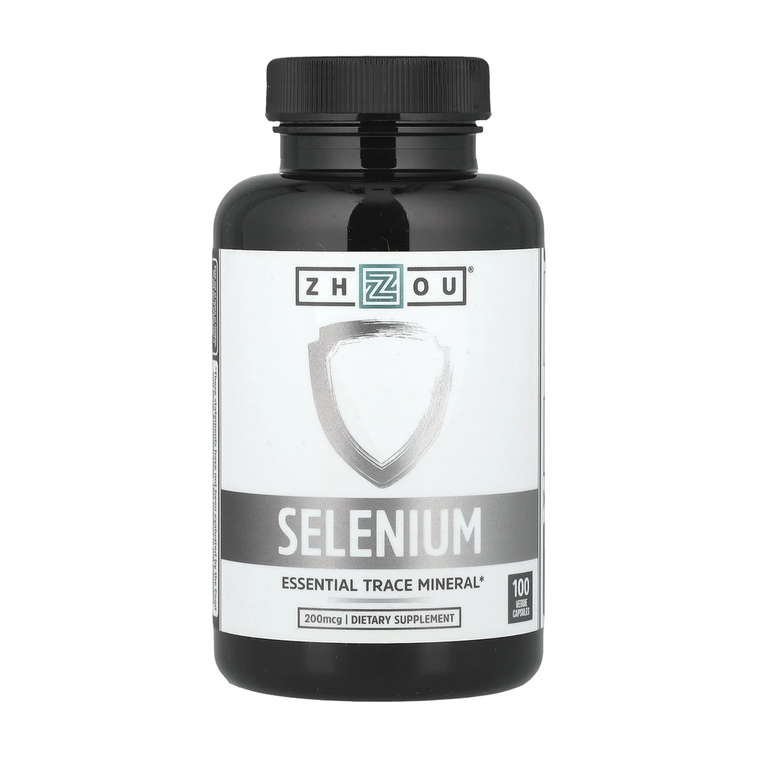 Zhou Nutrition, Selenium, 200 mcg, 100 Veggie Capsules front packaging view