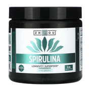 Zhou Nutrition, Spirulina, Longevity Superfood, 6 oz (170 g) front packaging view