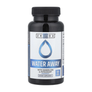 Zhou Nutrition, Water Away with Dandelion & Potassium, 60 Veggie Capsules front packaging view