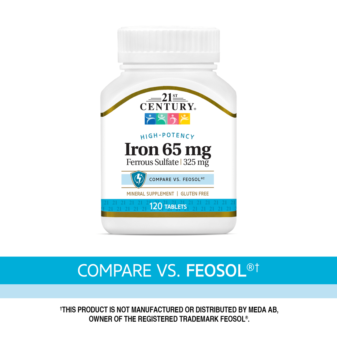 21st Century, Iron, 65 mg, 120 Tablets lifestyle image