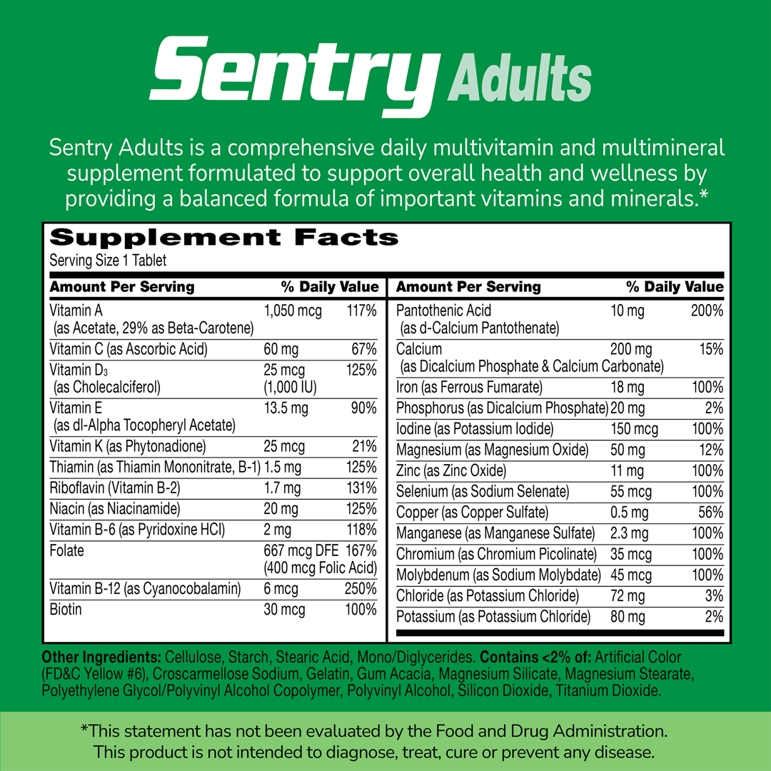 21st Century, Sentry, Adults Multivitamin & Multimineral Supplement, 130 Tablets lifestyle image