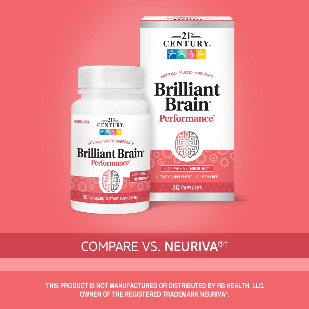 21st Century, Brilliant Brain Performance, 30 Capsules lifestyle image