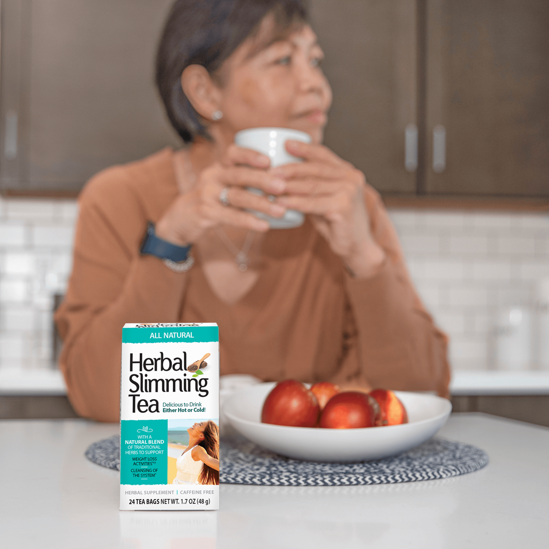 21st Century, Herbal Slimming Tea, All Natural, Caffeine Free, 24 Tea Bags, 1.7 oz (48 g) lifestyle image