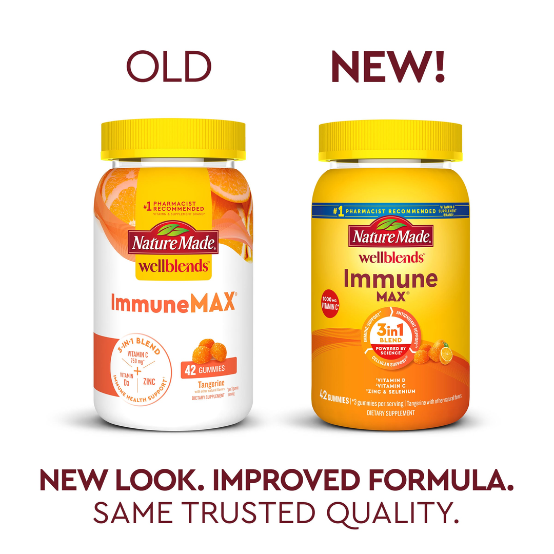 Nature Made, Wellblends, ImmuneMax Gummies, Tangerine, 42 Gummies lifestyle image