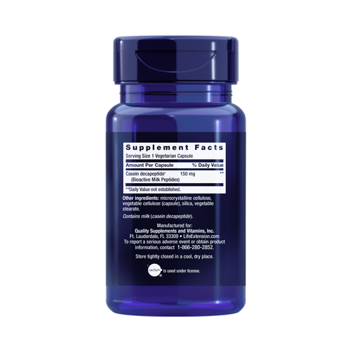 Life Extension, Bioactive Milk Peptides