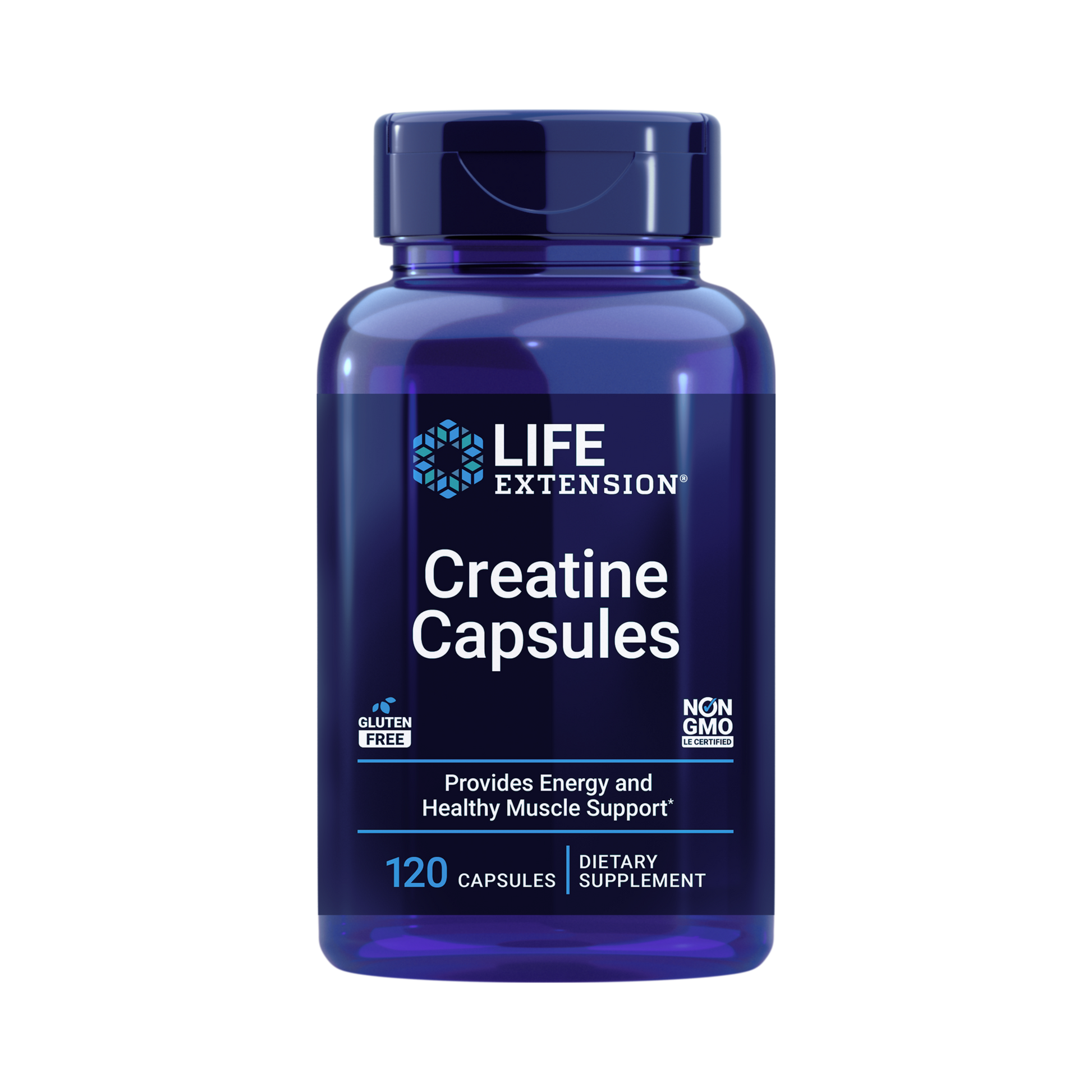 Life Extension, Creatine Capsules front packaging view