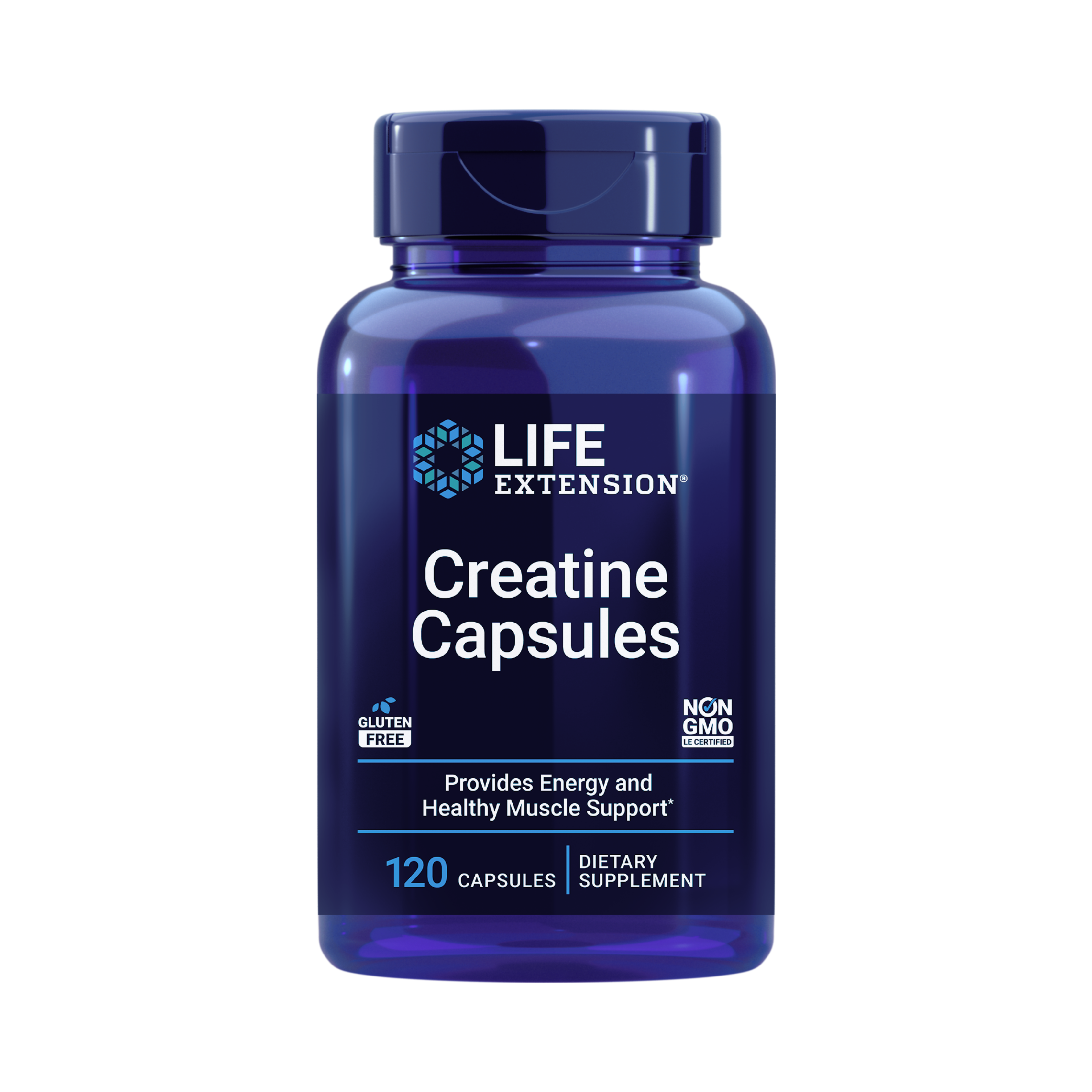 Life Extension, Creatine Capsules front packaging view