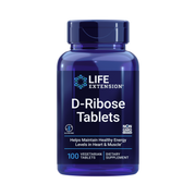 Life Extension, D-Ribose Tablets front packaging view