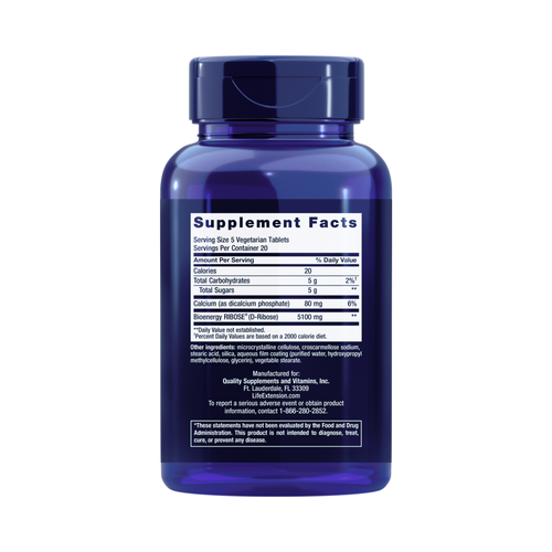 Life Extension, D-Ribose Tablets
