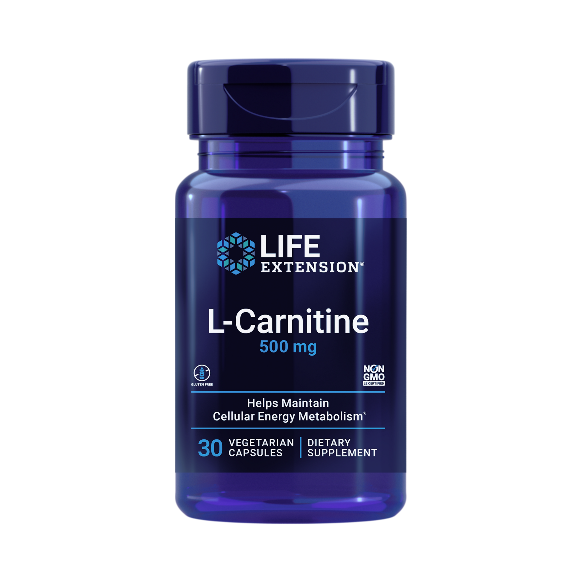 Life Extension, L-Carnitine front packaging view