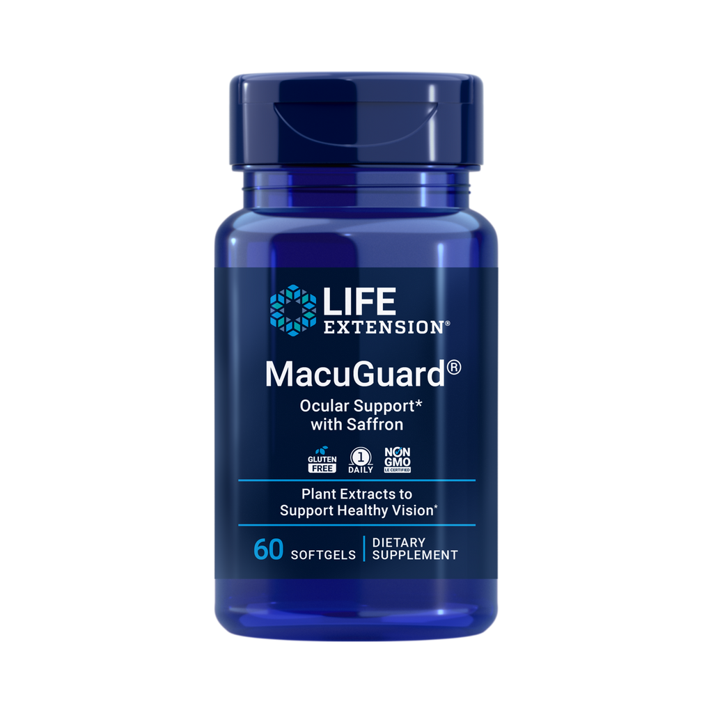 Life Extension, MacuGuard, Ocular Support with Saffron, 60 Softgels